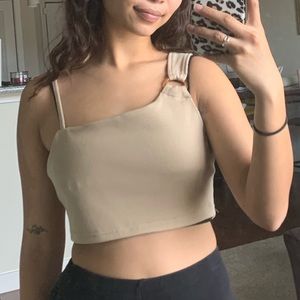 Tan crop top